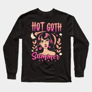 Hot Goth Summer Funny Summer Long Sleeve T-Shirt